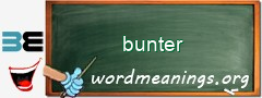 WordMeaning blackboard for bunter